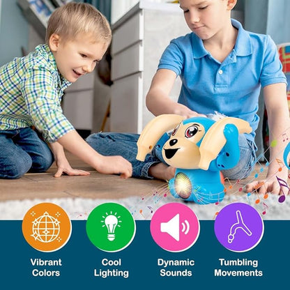 Battery Operated Voice Control Monkey Toy with Musical, Dancing, Spinning,Rolling and Sensor Feature for Gifts