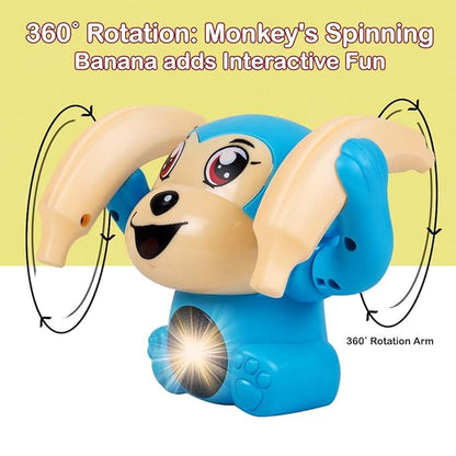 Battery Operated Voice Control Monkey Toy with Musical, Dancing, Spinning,Rolling and Sensor Feature for Gifts