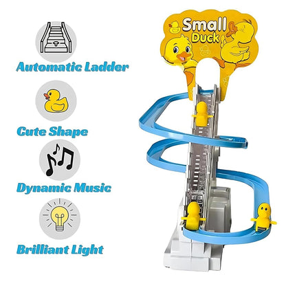 Musical Duck Slide Toy – 24cm Ramp Set with 3 Duck Figures