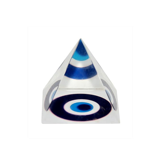 Evil Eye Crystal Pyramid