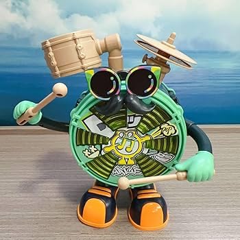 Kids Drum Toy - Musical Instrument for Toddlers, Green, Plastic Drum Set for Boys & Girls, Fun Learning Toy with Drumsticks, Rhythm & Sound Play, Best Birthday Gift for Kids Age 2-5 Years