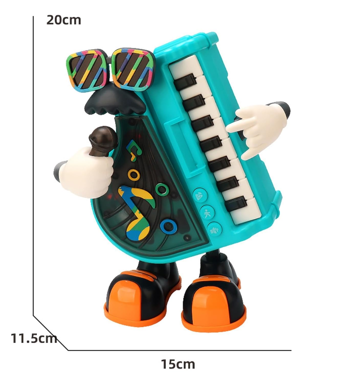 Electric Dance Simulation Piano Music Light Electronic Piano Musical Instrument Dancing Robot