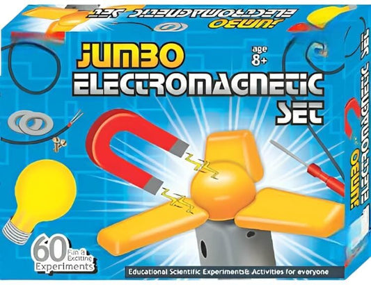 Jumbo Electromagnetic Kit for Kids – 60+ Experiments (Blue, Pack of 1)