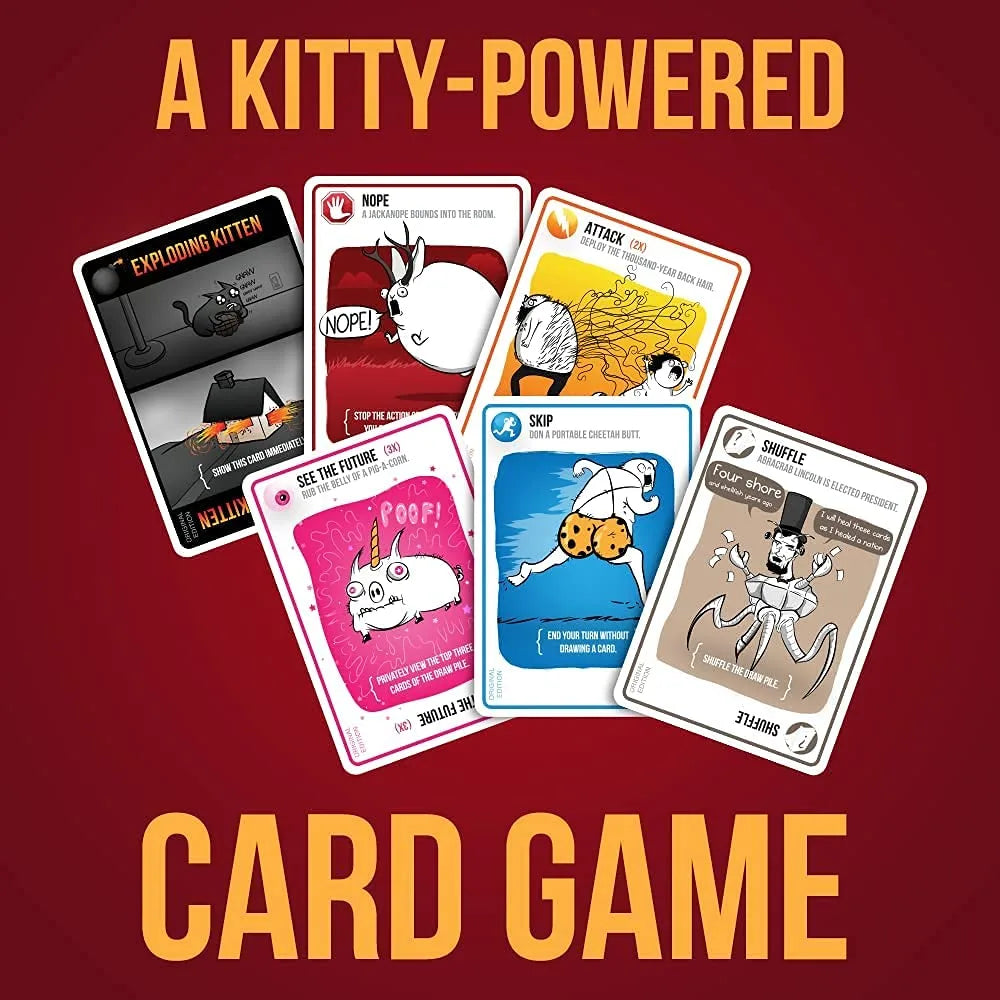 Exploding Kittens Card Game – Fun Family Party Game for Kids & Adults