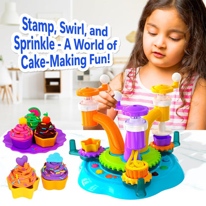 Dough Mega Cake Factory, Pretend Play Dough Set for Kids