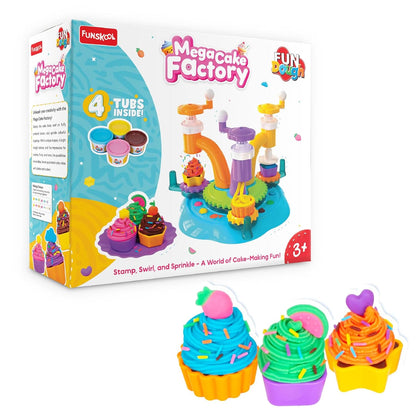 Dough Mega Cake Factory, Pretend Play Dough Set for Kids