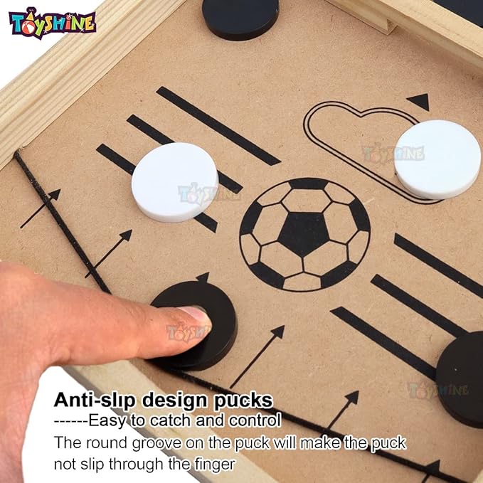 Fast Finger String Hockey Wooden Table Battle Game