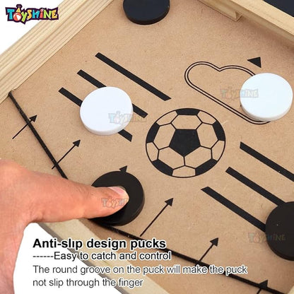 Fast Finger String Hockey Wooden Table Battle Game