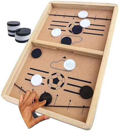 Fast Finger String Hockey Wooden Table Battle Game
