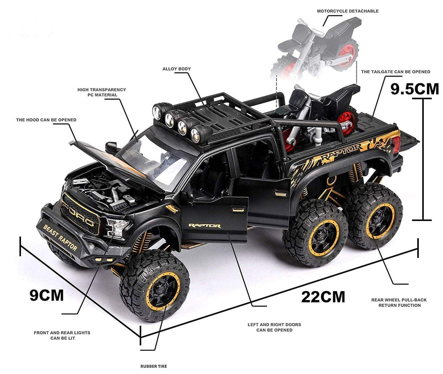 Ford Pickup 1:24 Scale (Blue and Black)