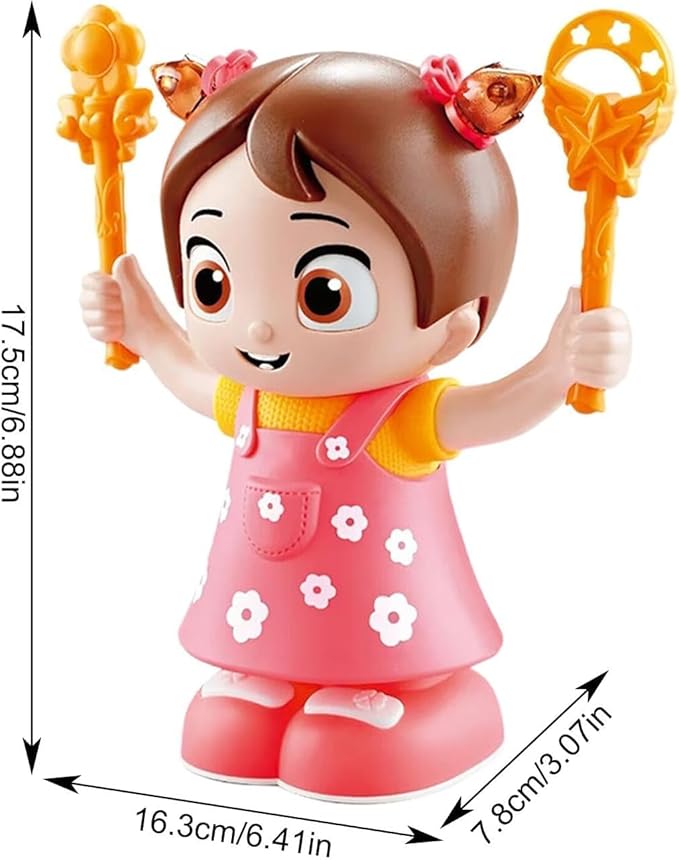 Dancing flip Stunt Doll for Kids,360 Degree Rotation with Music,Light