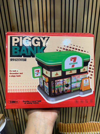 Piggy Bank For Kids (Gas Station) (Red or Green)