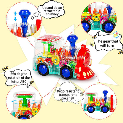 Electric Gear Train Toys with Cool Light & Sound Effect.