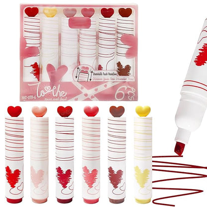 Heart Beam Highlighters Set of 6 Colours