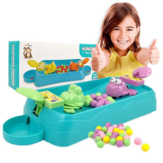 Hungry Frog Games Eating Beans Games.Multiplayer Game for 2 Player. Assorted Colours