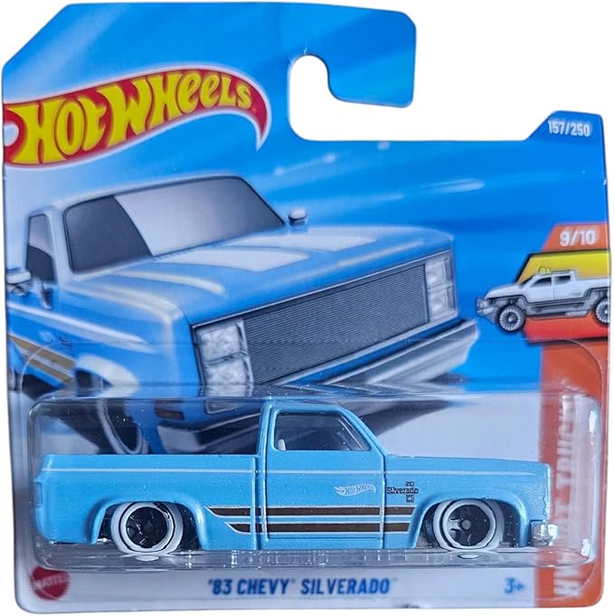 Hot Wheels '83 Chevy Silverado, 9/10 (Blue)