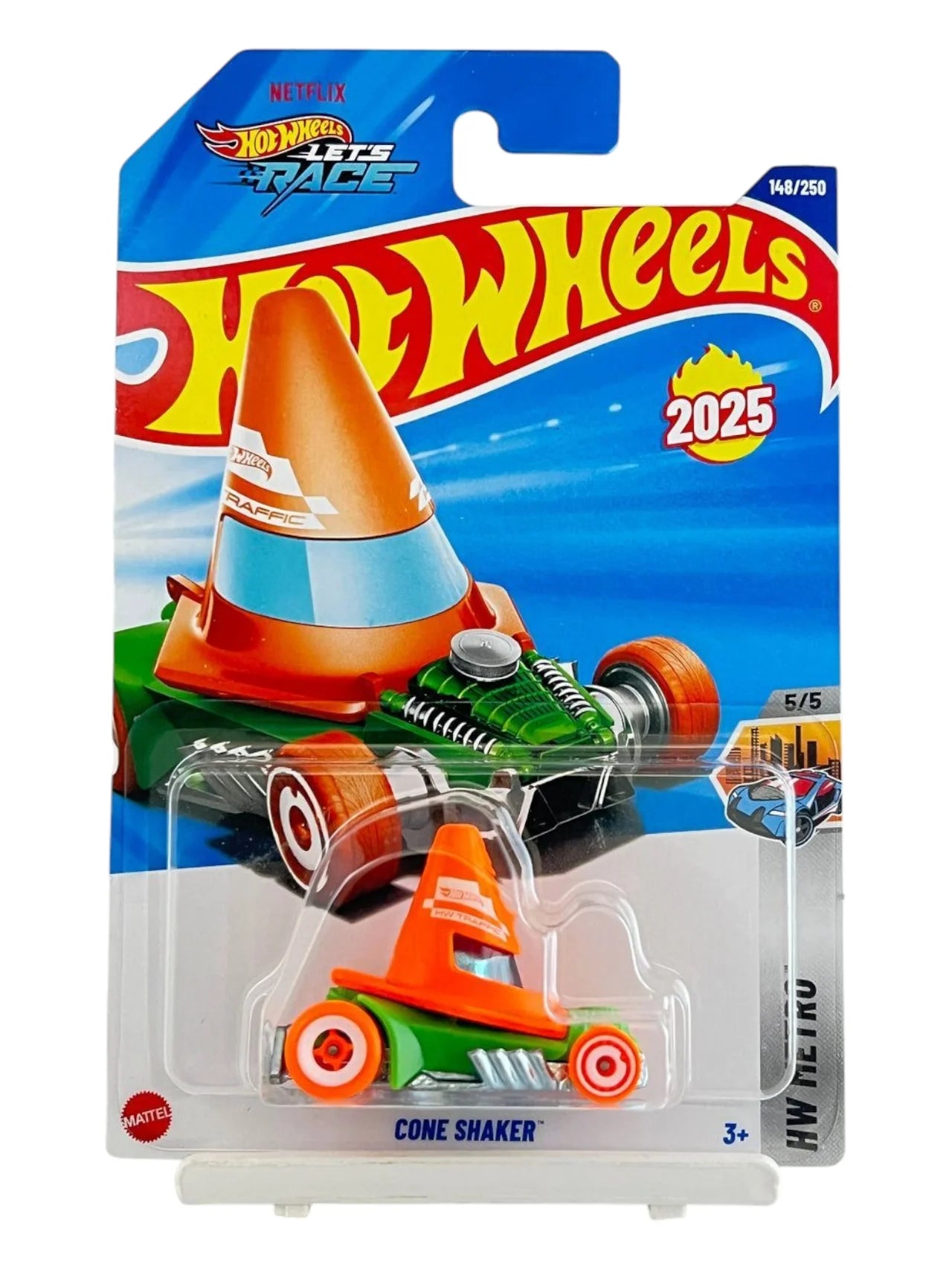 Hot Wheels Cone Shaker 5/5 (Orange And Green)