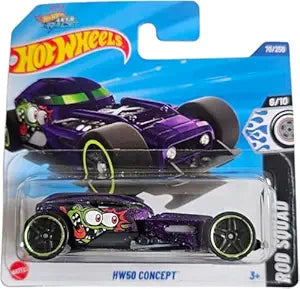Hot Wheels HW50 Concept, Purple Die-Cast Car, Rod Squad Series 6/10