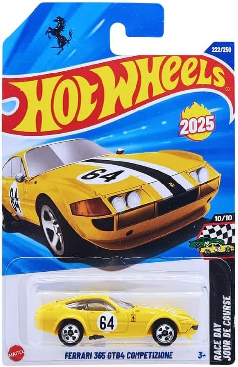 Hot Wheels Ferrari 365 GTB4 Competizione [Yellow]