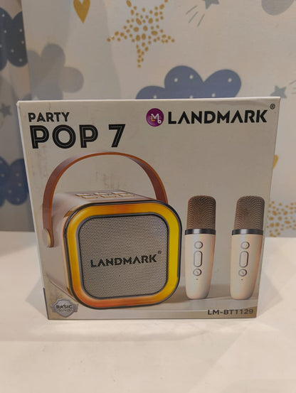 Mini Wireless Karaoke Speaker with 2 Mic (Pack of 1)