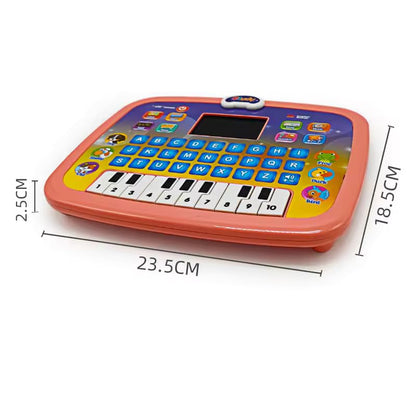 Kid Educational Computer with Piano/Tablet Toddler Learning Pad Interactive Toy with Screen -Educational Toys Fun Gifts -Music/Piano/ABC/Numbers/Words/Spell/Animals - for Boys & Girls 3+