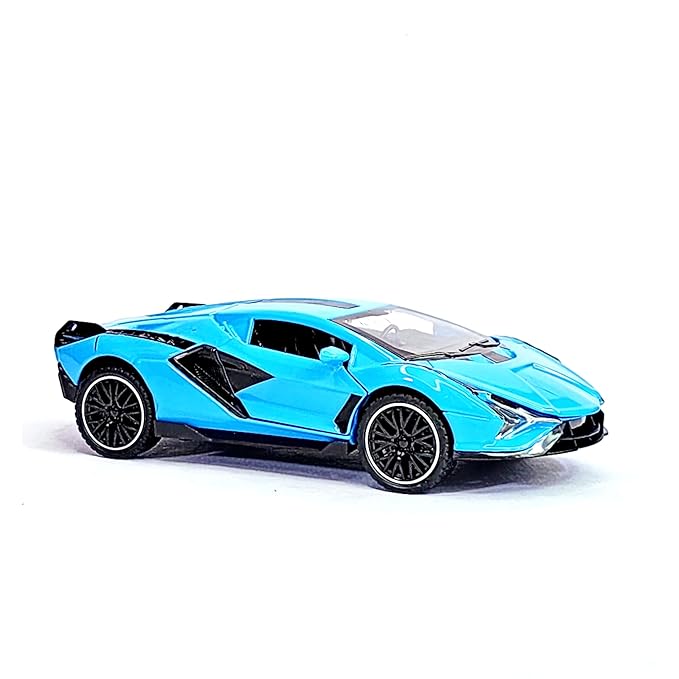 1:32 Lamborghini Sian Die-Cast Car – Pullback Toy with Lights & Openable Doors