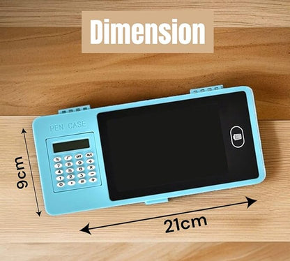 LCD Screen Pencil Box with Calculator (Assorted Colours)