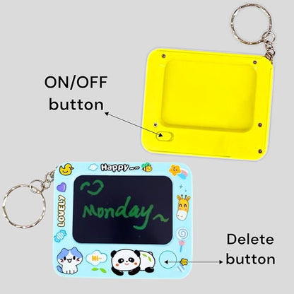 Cartoon Cute LCD Tab with Keychain. (Assorted)