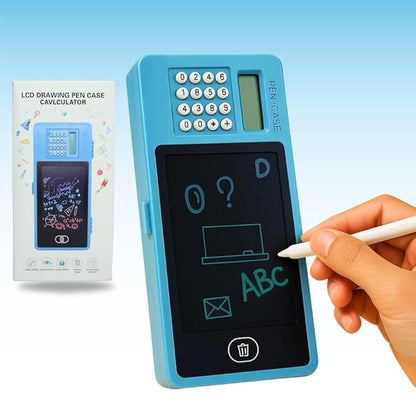 LCD Screen Pencil Box with Calculator (Assorted Colours)
