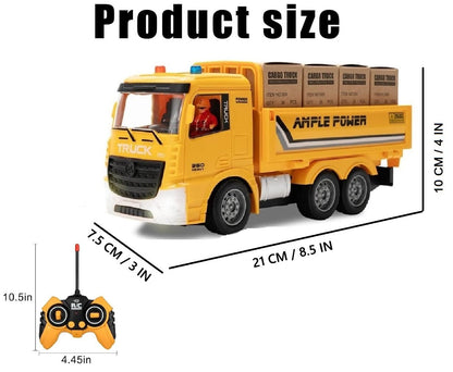 Rechargeable Remote Control 2 in 1 RC Cargo Truck (Yellow)