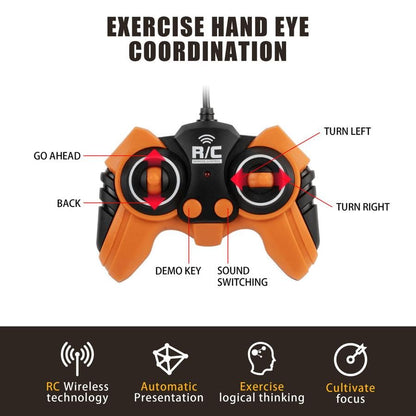 Rechargeable Remote Control 2 in 1 RC Cargo Truck (Yellow)