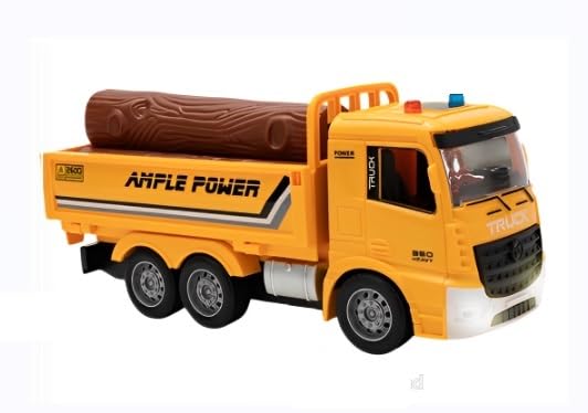 Rechargeable Remote Control 2 in 1 RC Cargo Truck (Yellow)