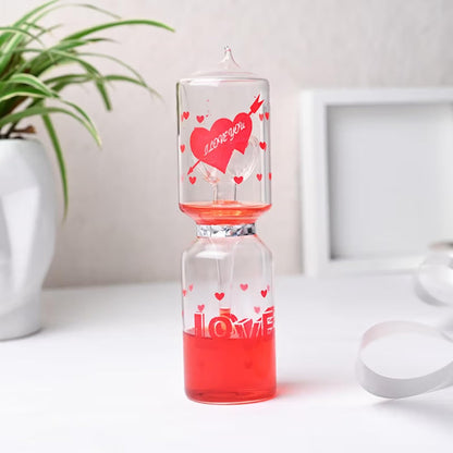 Red Heart Glass Love Meter – Valentine’s Gift & Decor Piece