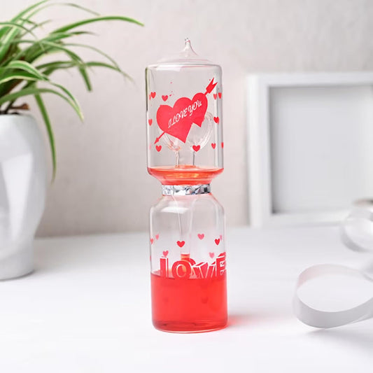 Red Heart Glass Love Meter – Valentine’s Gift & Decor Piece