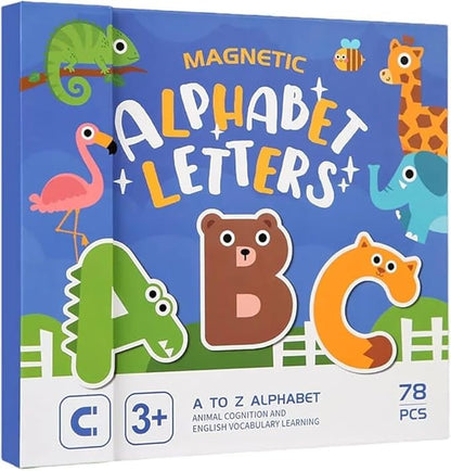 78 Pieces Magnetic Alphabet Letters for Kids