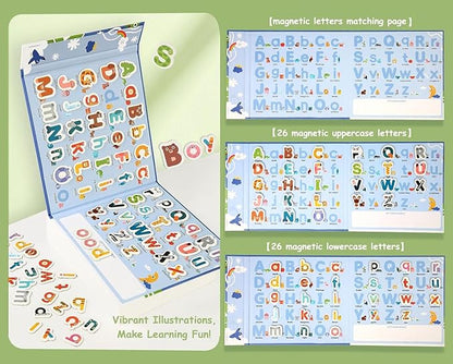 78 Pieces Magnetic Alphabet Letters for Kids