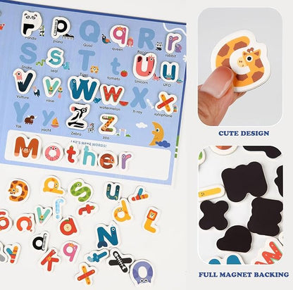 78 Pieces Magnetic Alphabet Letters for Kids