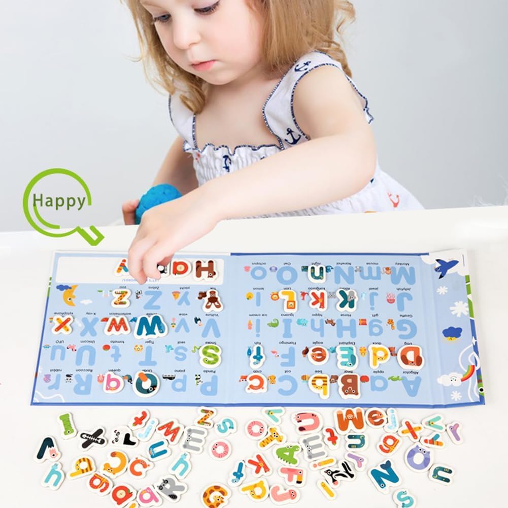 78 Pieces Magnetic Alphabet Letters for Kids