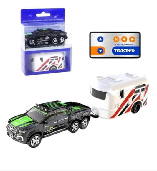 Mini Alloy Off-Road Car for Child Remote Control Car Toy Car with Lights Metal Body Stunt Car