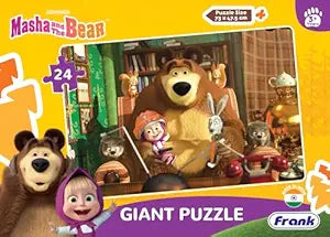 Masha and The Bear Wildlife Giant Floor Jigsaw Puzzle (24 Pieces) for Kids
