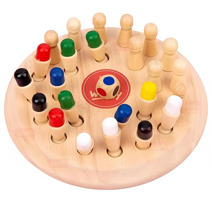 Wooden Memory Chess Colour Matching Game