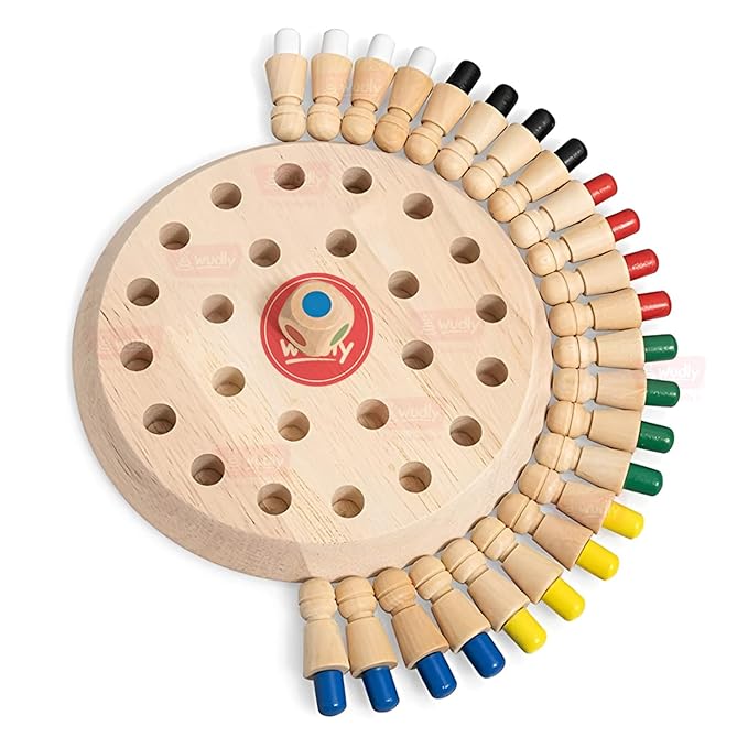 Wooden Memory Chess Colour Matching Game