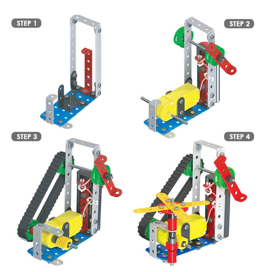 Mechanix Robotix-2 STEM Building Set – Motor & Gear Kit for Ages 8+