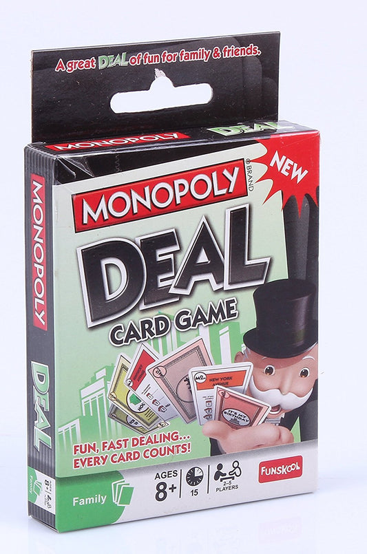Monopoly Deal Card Game for Kids Boys & Girls (Ages: 8+; Players: 2 to 5)