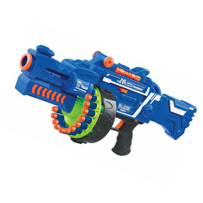 Blaze Storm Manual Soft Bullet Shooting Gun Toy with 40 Pcs Soft Foam Bullets and Suction Darts for Kids