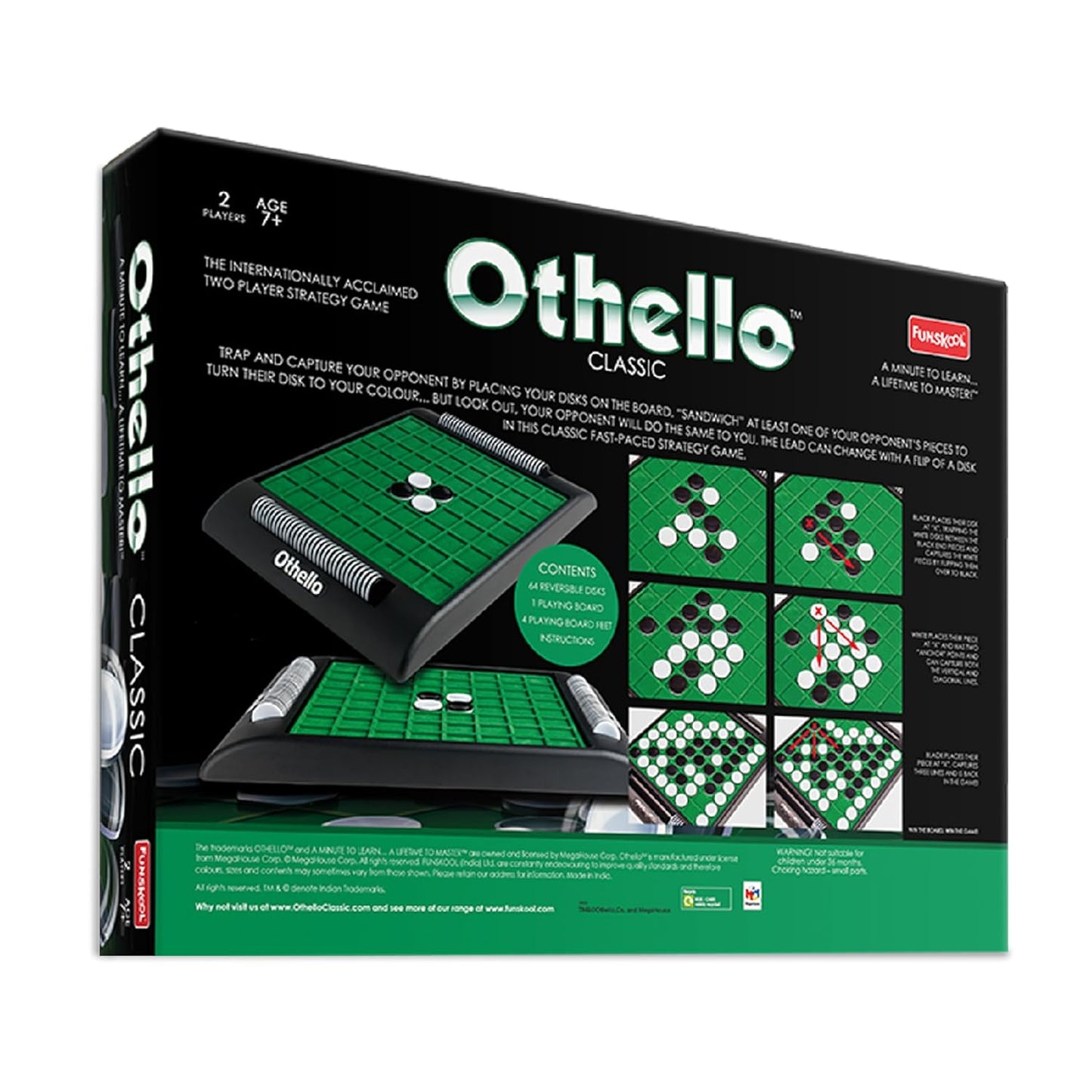 Othello Classic - Strategy Game, Board Game for Kids and Adults