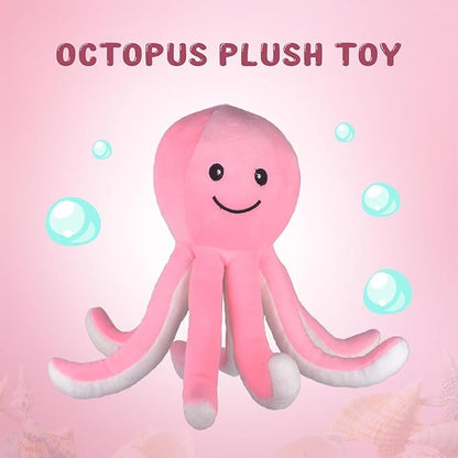Plush Pink Octopus Soft Toy, 30 cm