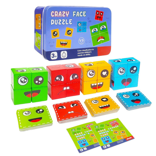 Crazy Face Puzzle Game for Kids