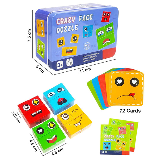 Crazy Face Puzzle Game for Kids