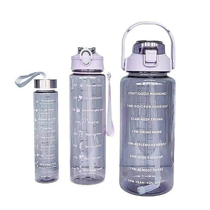 3-in-1 Transparent Water Bottle Set (2000ML, 900ML, 300ML)